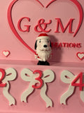 Snoopy Santa 3D topper only