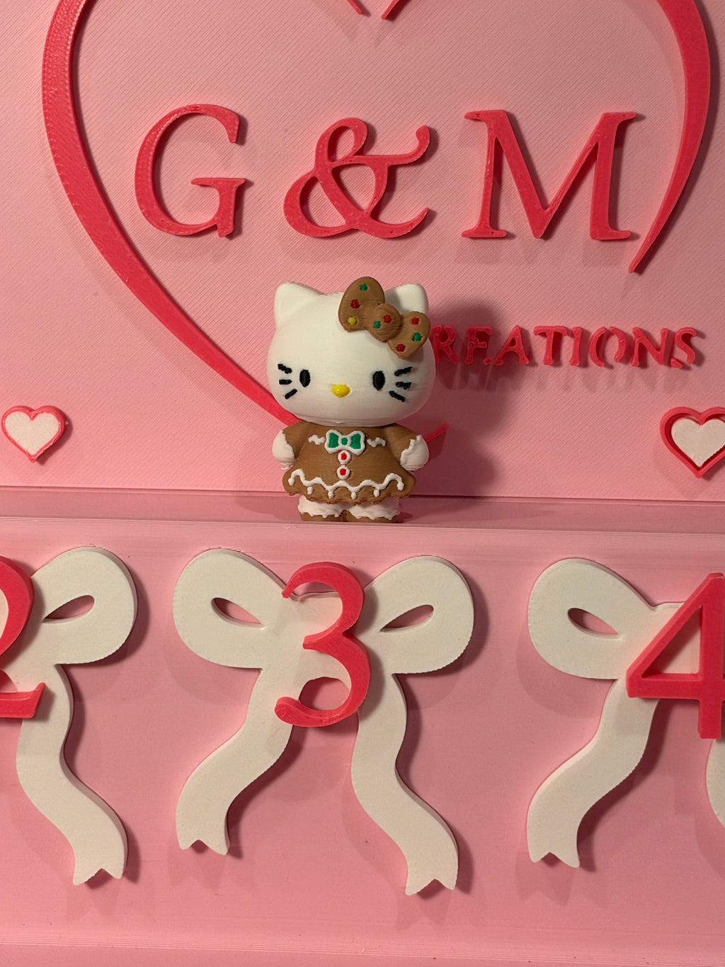 HK gingerbread 3D topper