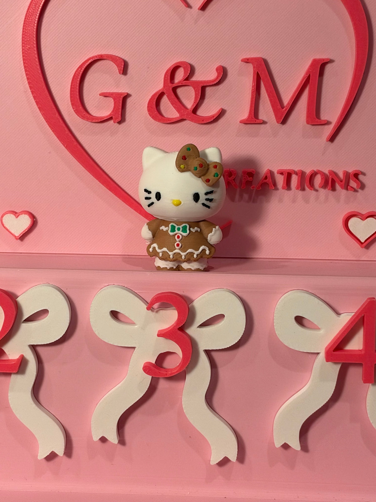 HK gingerbread 3D topper