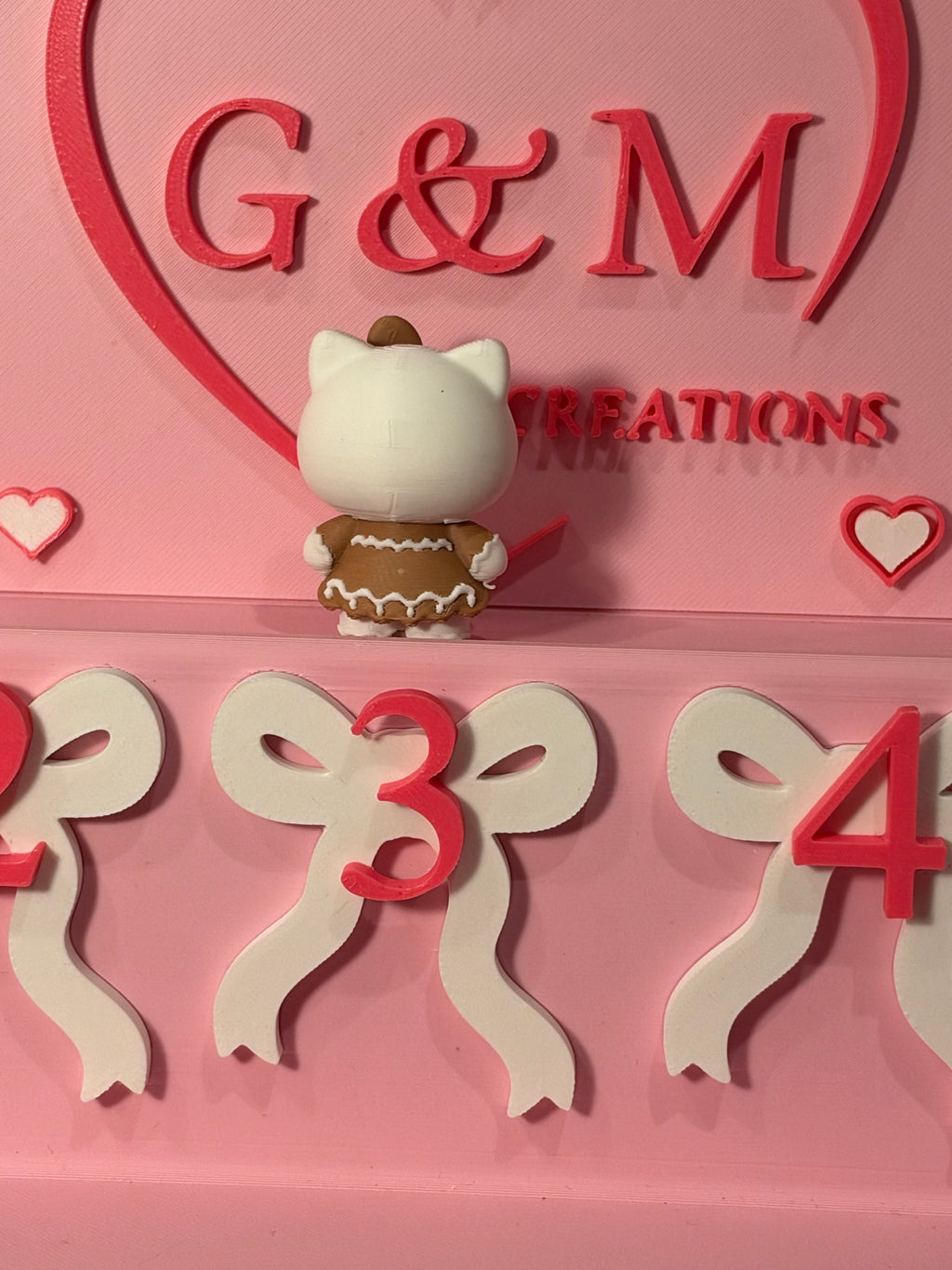 HK gingerbread 3D topper