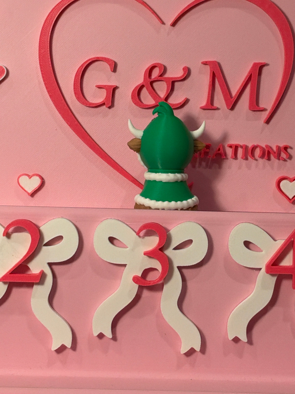 Cow x Grinch 3D topper only